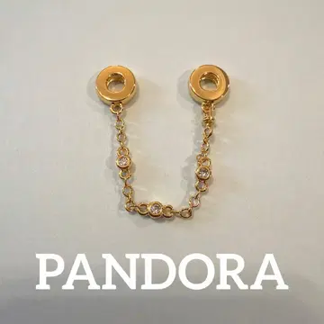 PANDORA 트리플 클리어 세이프티 체인 참