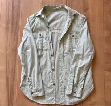 DENIM DUNGAREE 긴팔 셔츠 밀리터리풍