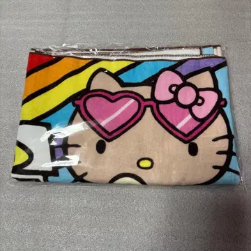 [새상품] 산리오 Hello Kitty 페이스 타월 KITTY BLUE
