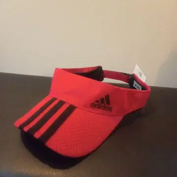adidas 골프 선바이저 레드 블랙