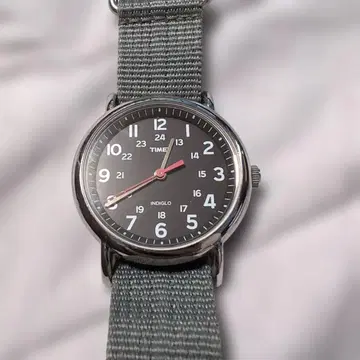 TIMEX 손목시계 쿼츠 그레이 나일론 벨트