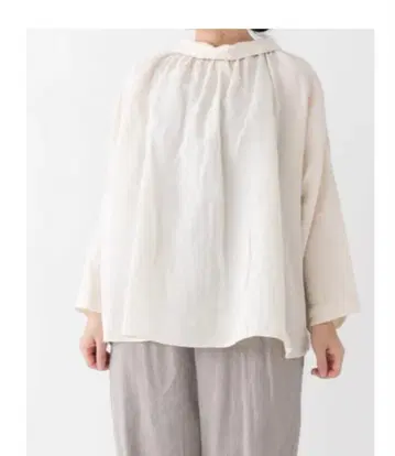 [컨디션 최상] 네스트로브 nest Robe 린넨 블라우스 긴팔 스모크