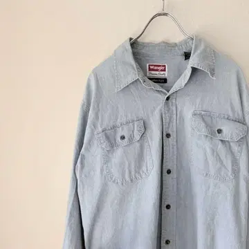 랭글러 Wrangler 90s 샴브레이 셔츠 스카이블루