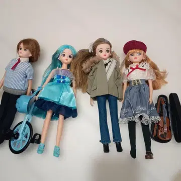 리카짱 인형 본체 4체 세트 잡화 포함