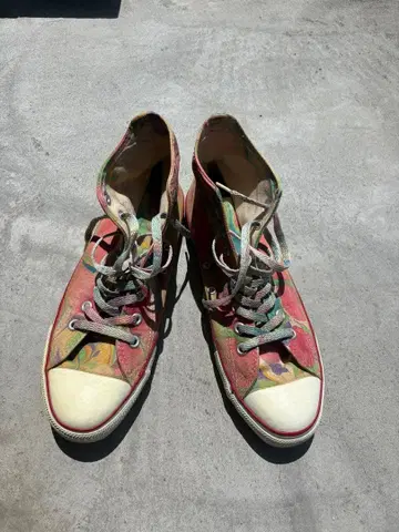 90s USA Converse 올스타 마블 패턴