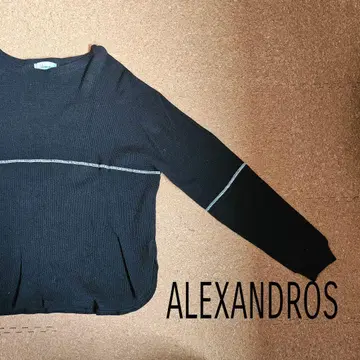 [Alexandros] 와플 티셔츠 롱T