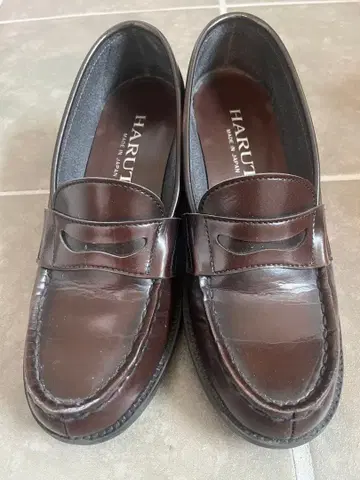 HARUTA 로퍼 다크 브라운 24cm
