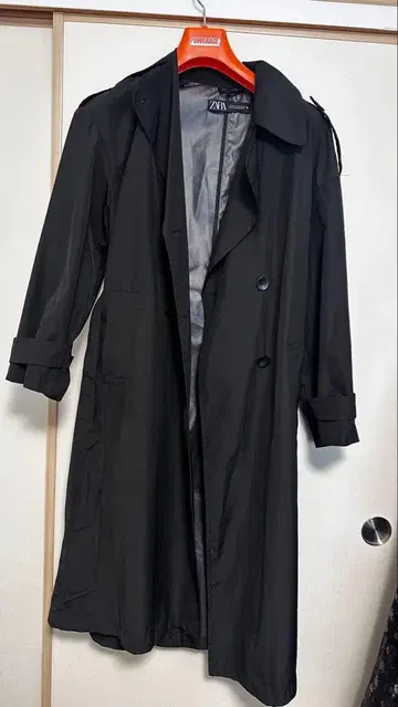 ZARA 트렌치코트 블랙 XS 사이즈
