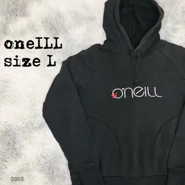 O'NEILL 오닐 로고 자수 풀오버 후드티 블랙 L 608