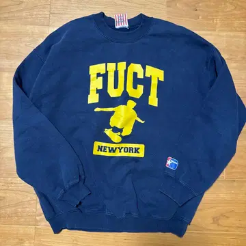 초기 FUCT 맨투맨 네이비 L 사이즈