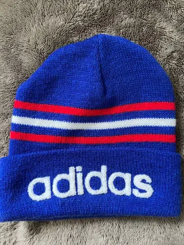 90s adidas 니트 모자 비니
