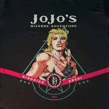 1486 죠죠의 기묘한 모험 DIO 디오 프린트T셔츠 반팔 블랙