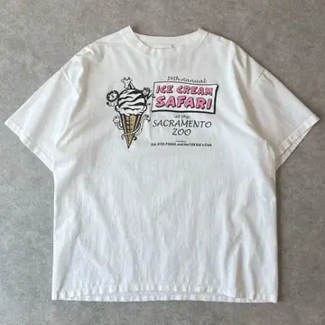 90s ICE CREAM SAFARI 애니멀 T셔츠 빈티지