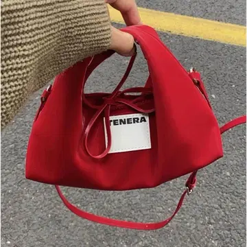 TENERA 미니 호보 크로스 바디백 레드