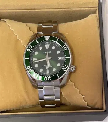 SEIKO 프로스펙스 자동 와인딩 다이버 워치 그린 SBDC081