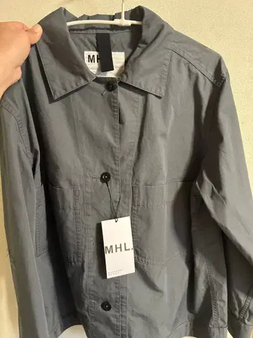 MHL 드라이 코튼 자켓 아우터 미드 블루 사이즈 II
