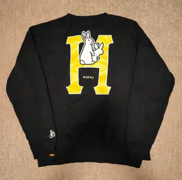 HUF x FR2 콜라보 맨투맨 트레이닝복 블랙 새상품급