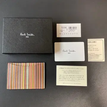 Paul Smith 패스 케이스 교통카드 지갑 멀티 스트라이프