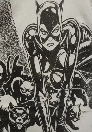 90s DC Comics Catwoman 빈티지 T셔츠