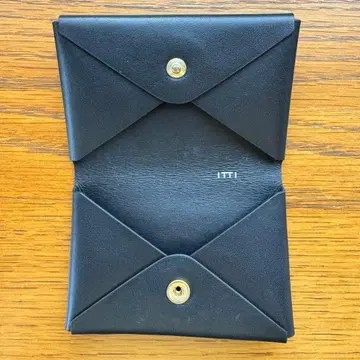 ITTI 카드 케이스 명함지갑 가죽 블랙