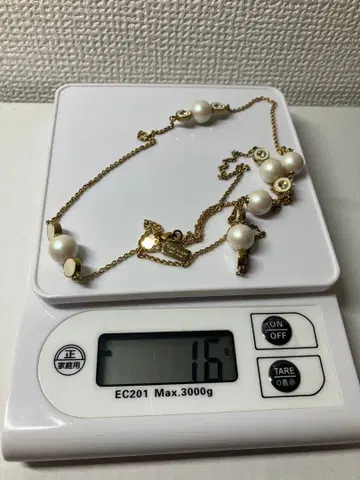 케이트 스페이드 펄 골드 목걸이