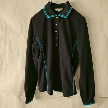 LEONARD SPORT 긴팔 피케 셔츠 블랙 XL 사이즈 상당