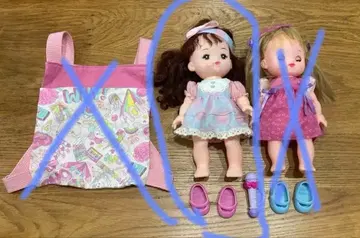 멜짱 우타짱 인형 2체 멜빵끈 잡화 세트