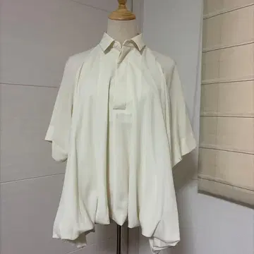 엔폴드 반팔 풀오버 셔츠 화이트