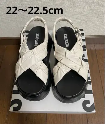 STACCATO 크로스 샌들 22cm