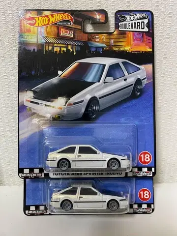 핫휠 2대 세트 도요타 AE86 스프린터 트레노