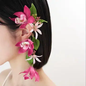 웨딩 이어커프 조화/amelie flower