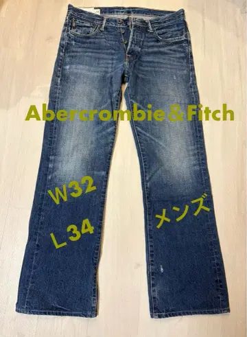 Abercrombie & Fitch 스트레이트 데님 W32 L34 남성용