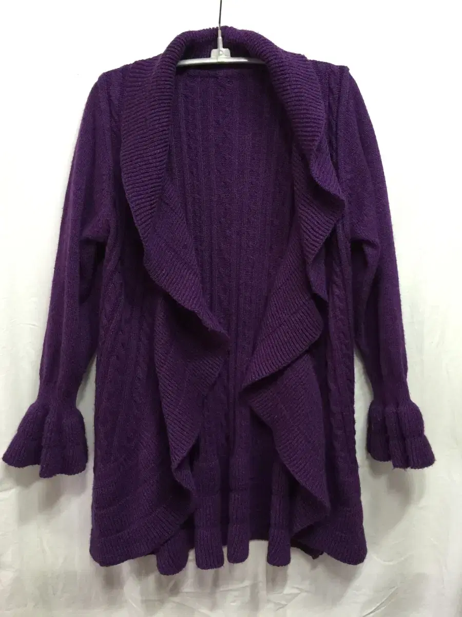 Purple cardigan