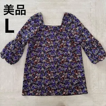 안나수이 ANNA SUI 꽃무늬 7부 소매 상의 사이즈 6