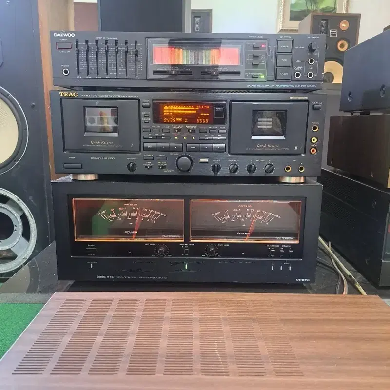 티악 카세트 더블 데크 teac W-6000R