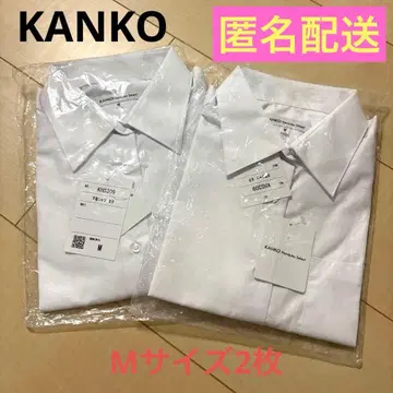 KANKO 하라주쿠 셀렉 화이트 스쿨 셔츠 반팔 여성용 M 2개