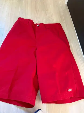 Dickies 숏팬츠 레드 사이즈 34