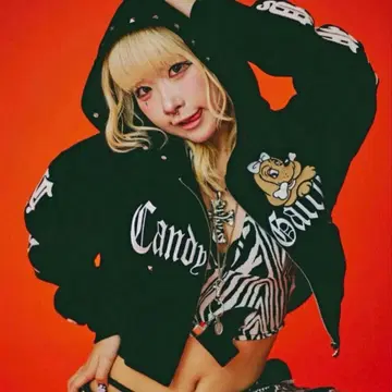 GALFY 엔젤 갸루 후드티 블랙