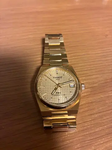TISSOT PRX 자동 와인딩 골드 35mm