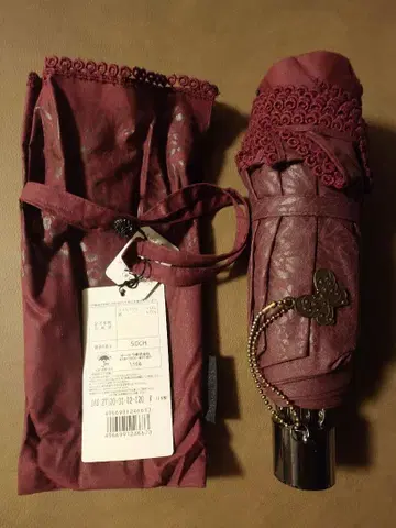 안나수이 ANNA SUI 우천 겸용 접이식 우산 보르도 나비 참 일본제