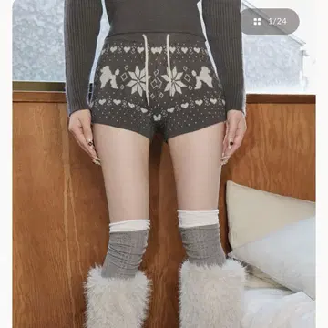 Darich 다리치 노르딕 니트 숏팬츠