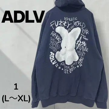 [한국] ADLV 아크메드라비 퍼지래빗 후드티 /L~XL 네이비