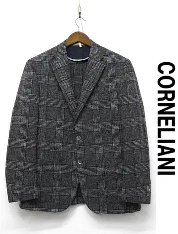 H555/새상품급 CORNELIANI 트위드 테일러드 자켓 체크