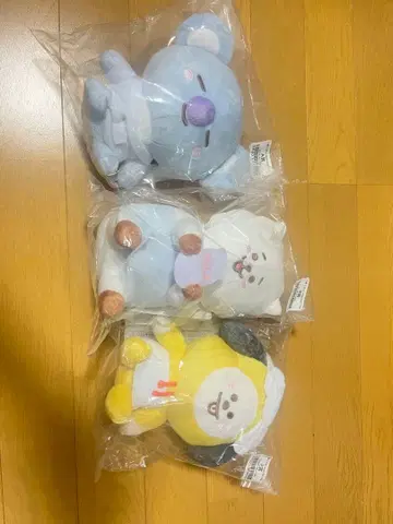 BT21 제일복권 봉제 인형 해피 버스 타임 KOYA RJ CHIMMY