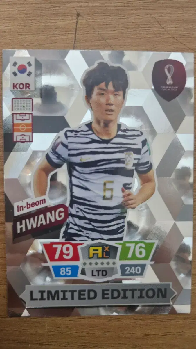 파니니 2022 카타르 월드컵 황인범 리미티드 카드