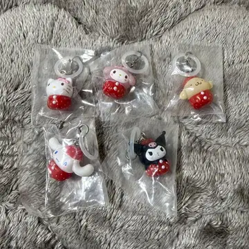 산리오 딸기 메지루시 액세서리 5종