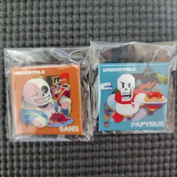 undertale 캔뱃지 게이머구이 팝콘 샌즈 파피루스
