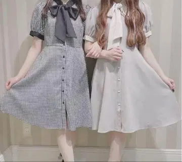 evelyn 바이컬러 리본 op