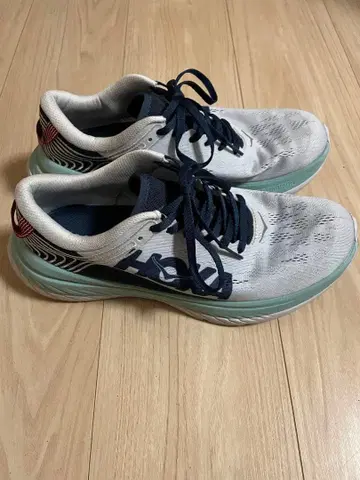 HOKA ONE ONE 러닝화 화이트/네이비 카본X