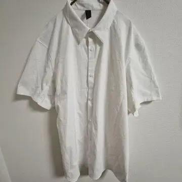 룰루레몬 셔츠 레귤러 카라 반팔 2XL 화이트 폴리에스테르 스포츠